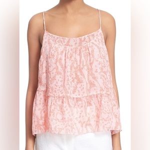 DVF Diane von Furstenberg Silk Chiffon Top S